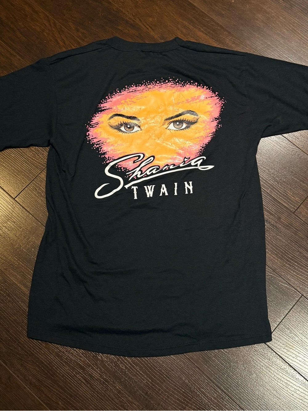 Vintage 90s Shania Twain Size L Single Stitch Jerzees Rare 50/50 Made In USA - Picture 3 of 11